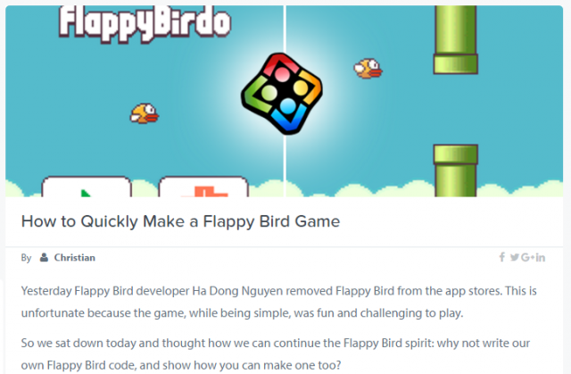 How to make Flappy Bird, #1 app – Interview with game developer Dong Nguyen: Updated